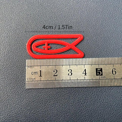 50pcs Fish Shaped Plastic Paper Clips in Various Colors