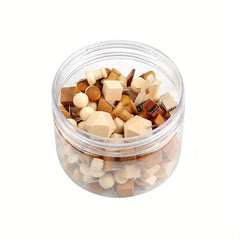 120 Wooden Thumb Tacks Push Pins in 7 Shapes for Cork Board Decor