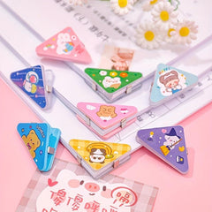 Cartoon Corner Clip File Book Triangle Clip Anti-roll Office Clip