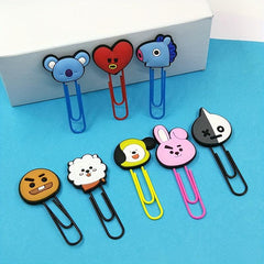 PVC Paper Clip Bookmark Cartoon Special shaped Paper Clip