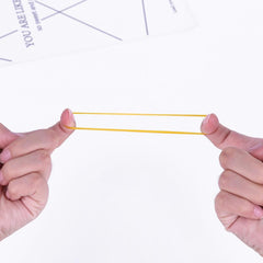 100 200 500 Pcs Yellow Rubber Bands 3.81cm Diameter for School Office Home