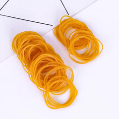 100 200 500 Pcs Yellow Rubber Bands 3.81cm Diameter for School Office Home