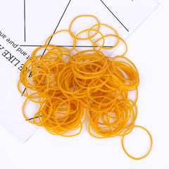 100 200 500 Pcs Yellow Rubber Bands 3.81cm Diameter for School Office Home