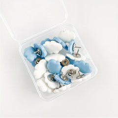 20pcs Cloud Push Up Cork Bulletin Board Thumb Nails