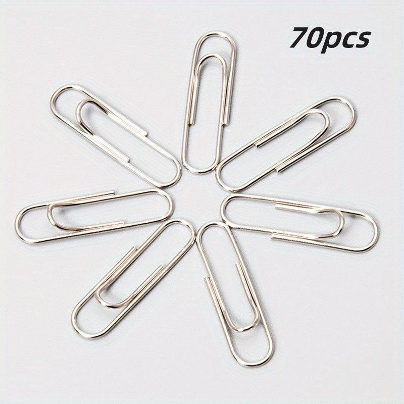 70pcs Paper Clip 28mm Office Supplies