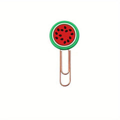 20pcs Cartoon Style Paper Clips Office Stationery Bookmarks Holder