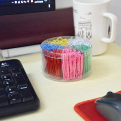 300pcs Colorful Paper Clips for Home School Office