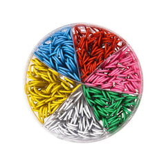 300pcs Colorful Paper Clips for Home School Office