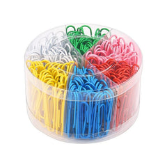 300pcs Colorful Paper Clips for Home School Office