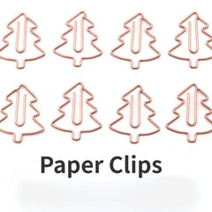 20pcs Christmas Tree Mix Colors Metal Paper Clips Envelope Bookmarks