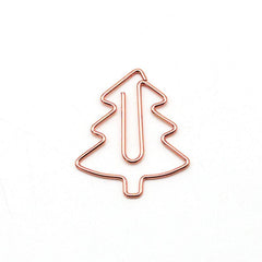 20pcs Christmas Tree Mix Colors Metal Paper Clips Envelope Bookmarks