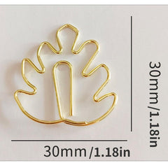 20pcs Mix Colors Metal Paper Clips Bookmarks For Office Notebook Accessory