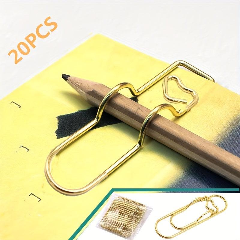 Multifunctional Metal Pen Clips Portable Fixed Pen Holder Organizer Clip