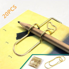 Multifunctional Metal Pen Clips Portable Fixed Pen Holder Organizer Clip