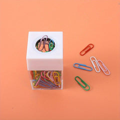 18pcs Magnetic Paper Clip Storage Box Large Capacity Desktop Office Macaron Clip