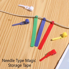 10pcs Hook And Loop Nylon Ties for Cable Wire Storage