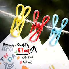 10pcs Chip Clips 5.08cm Assorted Colors Food Bag Clips PVC Coated Utility Clips