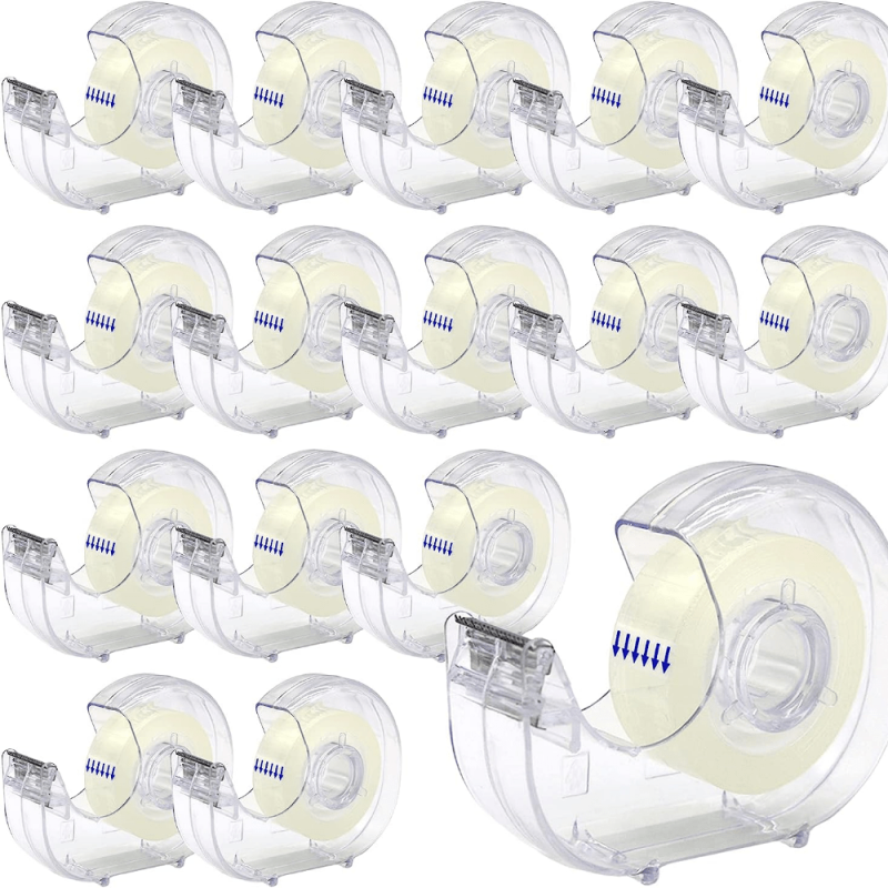 1pc Cutter 6pcs Tape Clear Tapes And Refillable Dispensers Transparent Tape Refi