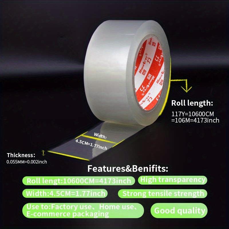 Large Roll Transparent Sealing Tape for Secure Packaging