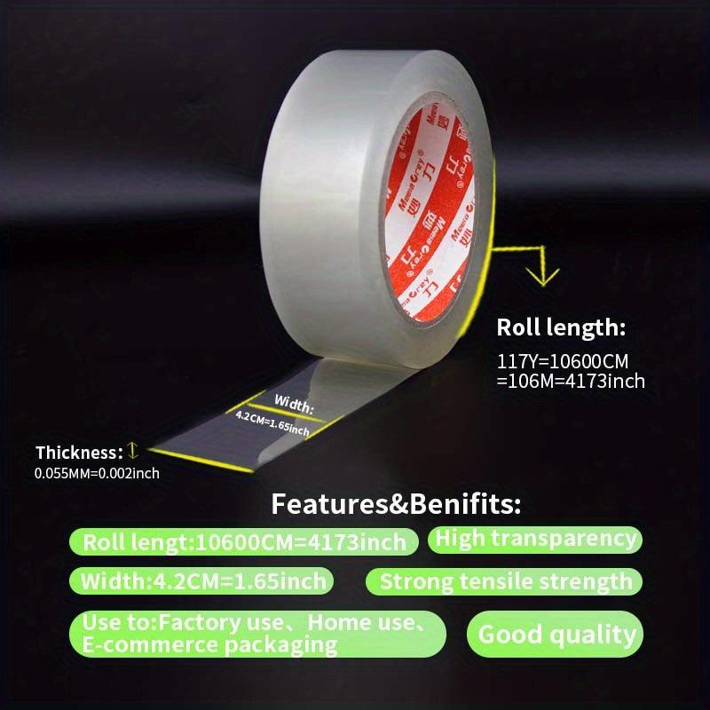 Large Roll Transparent Sealing Tape for Secure Packaging