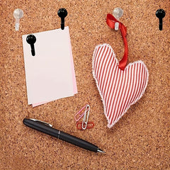 50pcs Clear Push Pin Hooks Plastic Heads Cork Board Hooks Decorative Thumb Tacks