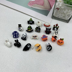 20pcs Halloween Style Skull Pumpkin Push Pins for Office Supplies