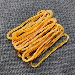 100pcs Yellow Rubber Bands Office School Stationery Supplies