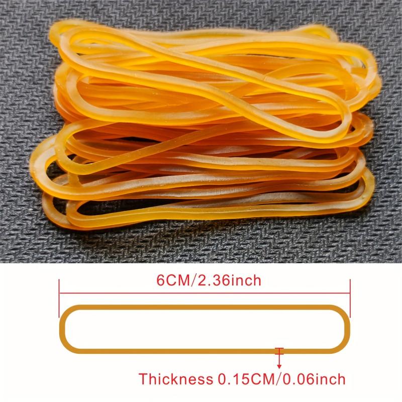 100pcs Yellow Rubber Bands Office School Stationery Supplies