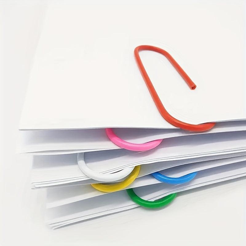 Assorted Binders & Paper Clips for Organized Office