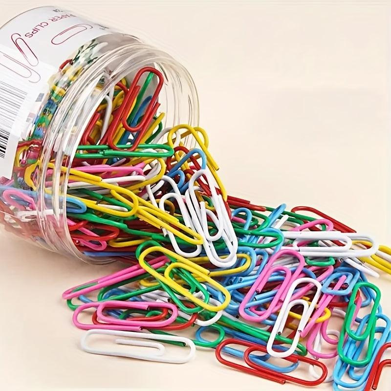 Assorted Binders & Paper Clips for Organized Office