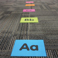 26pcs Carpet Markers 10-16cm Alphabet Adhesive Carpet Dots Markers