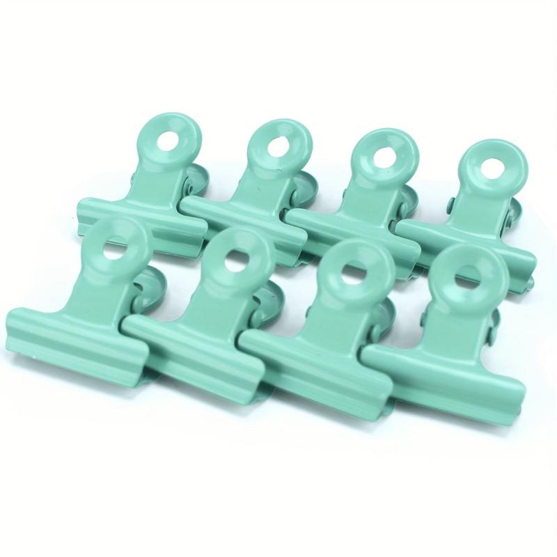 8pcs Macaron Mini Metal Hinge Clip Paper Clamps