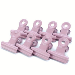 8pcs Macaron Mini Metal Hinge Clip Paper Clamps