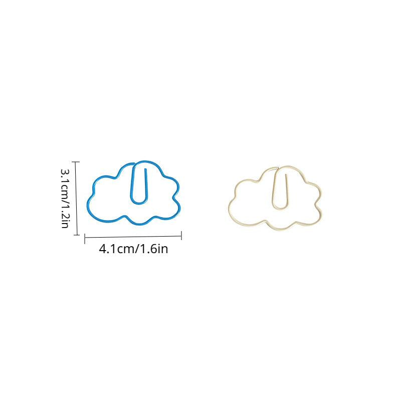 20pcs Creative Cloud Paper Clips School Supplies