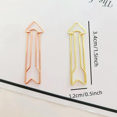 Arrow Shape Paper Clips Funny Paperclips Planner Clips for Office Supplies