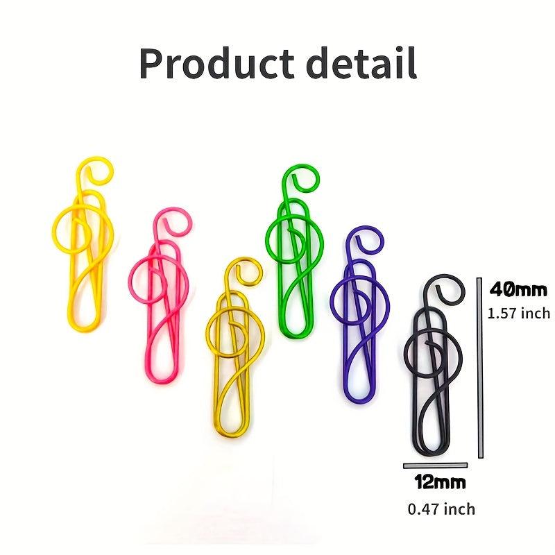 30pcs Mix Colors Metal Paper Clips Bookmarks For Office School Stationery