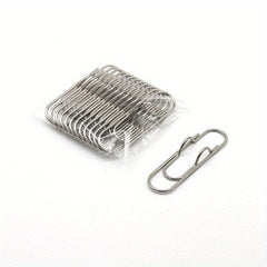 12pcs Metal Paper Clip Pen Plug Accessories Golden Pen Clip