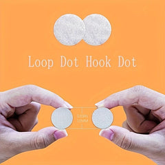 Self Adhesive Dot 200 Pcs 1 Diameter Sticky Back Hook And Loop Coins