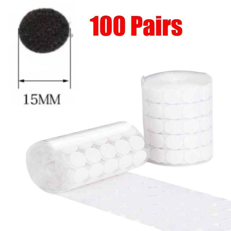 Self Adhesive Dot 200 Pcs 1 Diameter Sticky Back Hook And Loop Coins