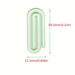 10pcs Transparent Plastic Paper Clip File Bookmark File Sorting Plastic Clip