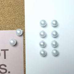 50pcs Pearl Push Pins Plastic Round Head Thumb Tacks for Bulletin Board