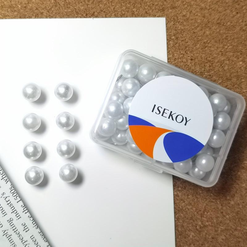 50pcs Pearl Push Pins Plastic Round Head Thumb Tacks for Bulletin Board