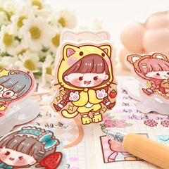 Cartoon Acrylic Small Clip Stationery Clip Test Paper Clip File Storage Clip