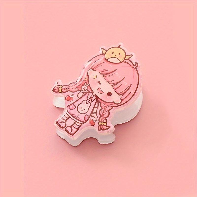 Cartoon Acrylic Small Clip Stationery Clip Test Paper Clip File Storage Clip