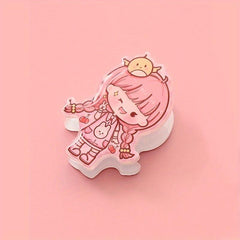Cartoon Acrylic Small Clip Stationery Clip Test Paper Clip File Storage Clip