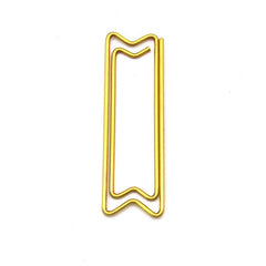 20pcs Golden Geometric Arrow Shaped Paper Clip