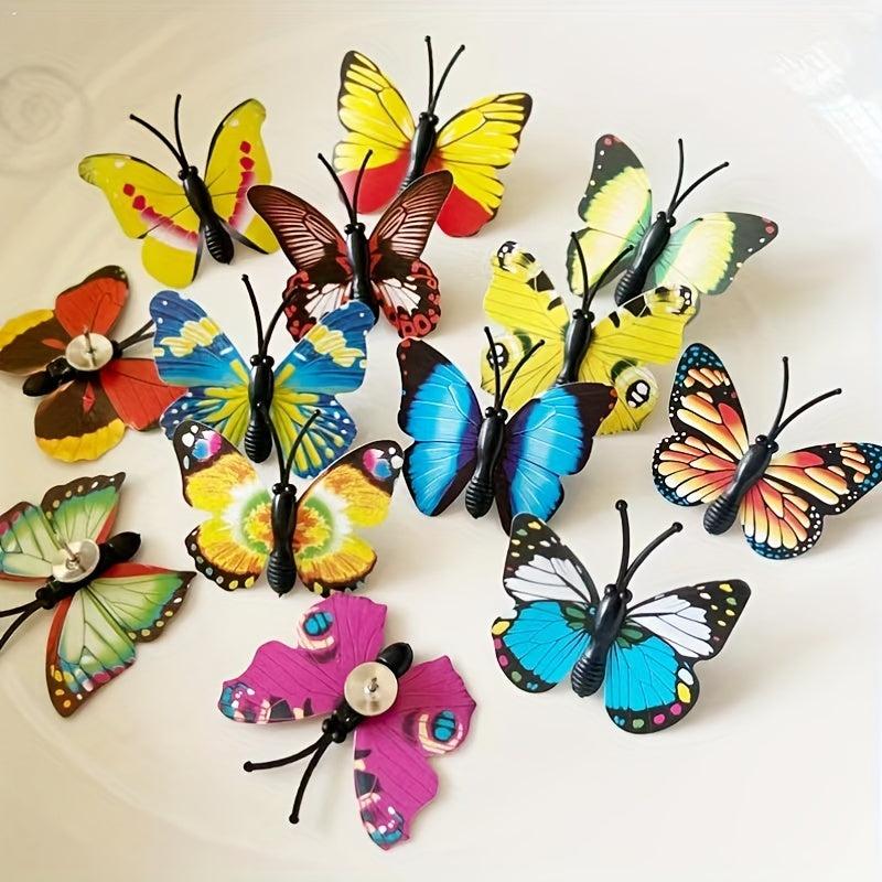 3D Butterfly Pushpins Decorative Cork Board Nails