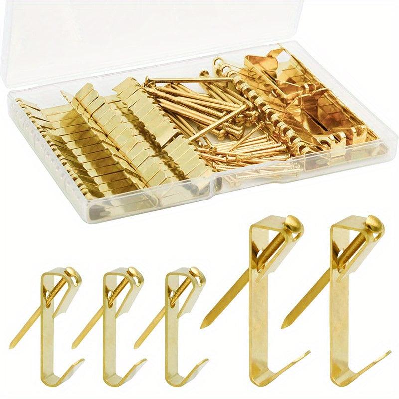 50pcs Picture Hangers Professional Hooks Kit Support Up To 13 61KG
