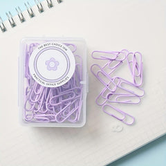 50pcs Macarons Paper Clips in Boxed Metal Paper Clips