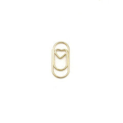 10pcs Heart Shape Metal Paper Clips 20mm Anti-rust Paper Clip